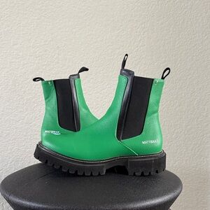 Matteau Vibrant Green Chelsea Boots